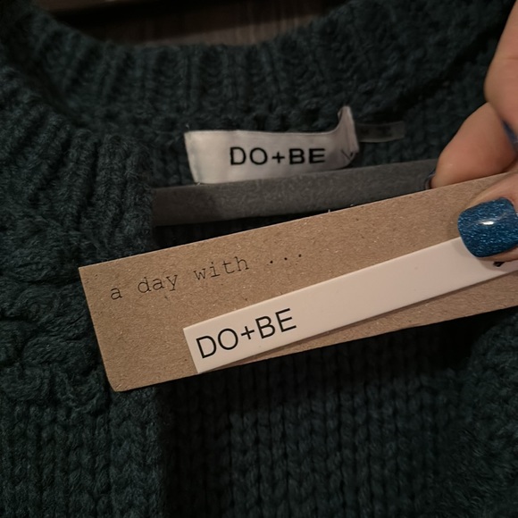 BNWT DO+BE Cardigan Sweater, Deep Ocean - Picture 5 of 5